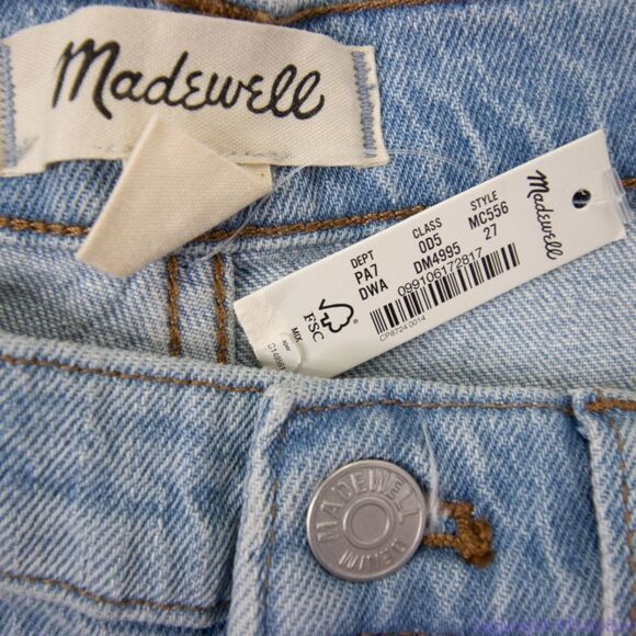 NEW Madewell The High-Rise Slim Crop Boyjean in Dumas Wash: Ripped Edition, 27 - Picture 10 of 16